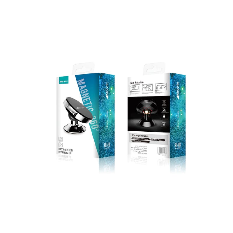 מעמד מגנטי לרכב – NORDIC MAGNETIC 360°